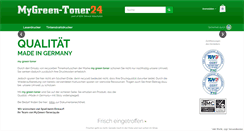 Desktop Screenshot of mygreen-toner24.de