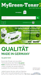 Mobile Screenshot of mygreen-toner24.de