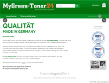 Tablet Screenshot of mygreen-toner24.de